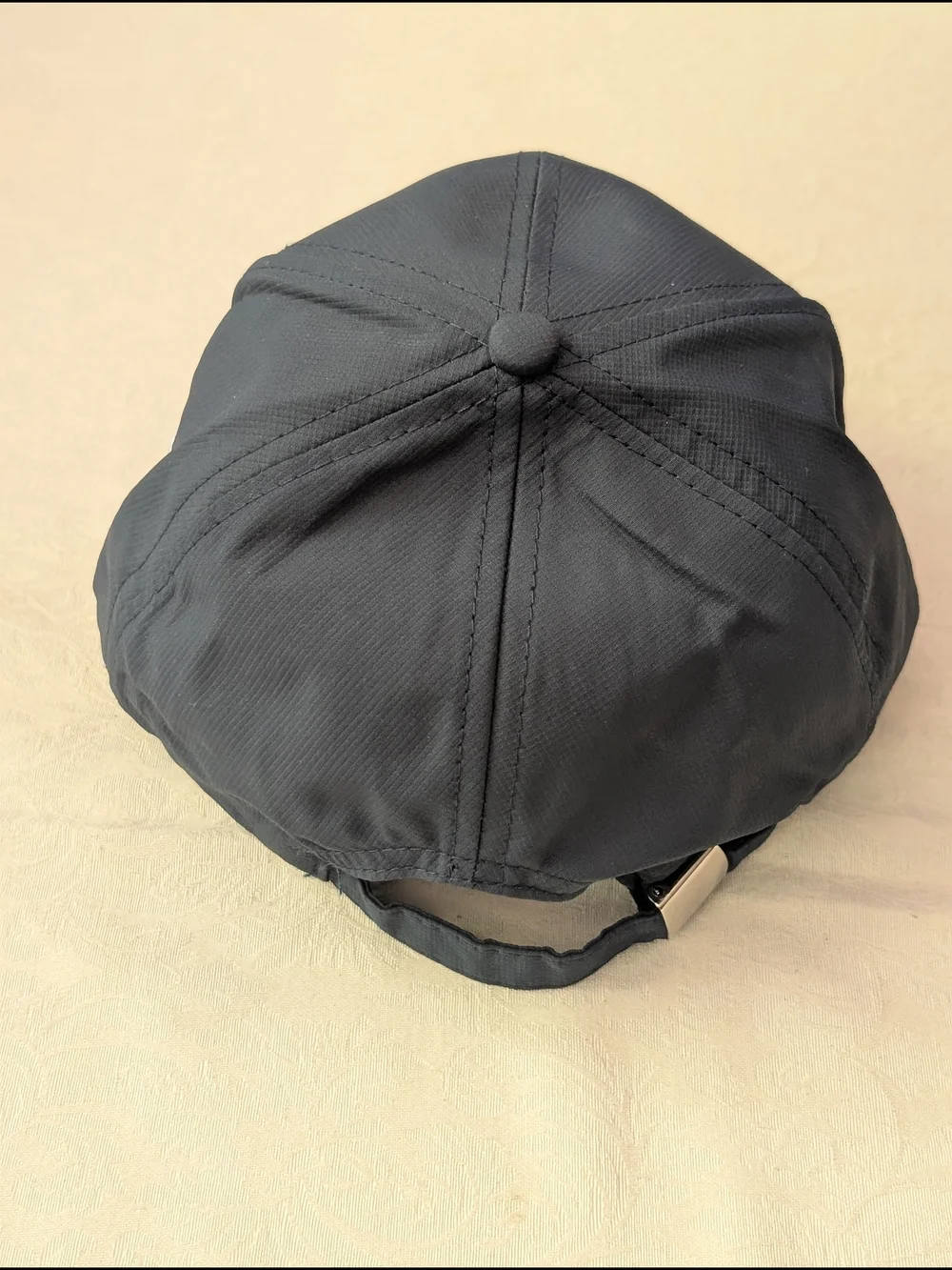 BASS Black Adjustable Baseball Cap Embroidered Fish Logo Fishing Hat